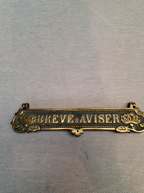 Brevsprække i messing