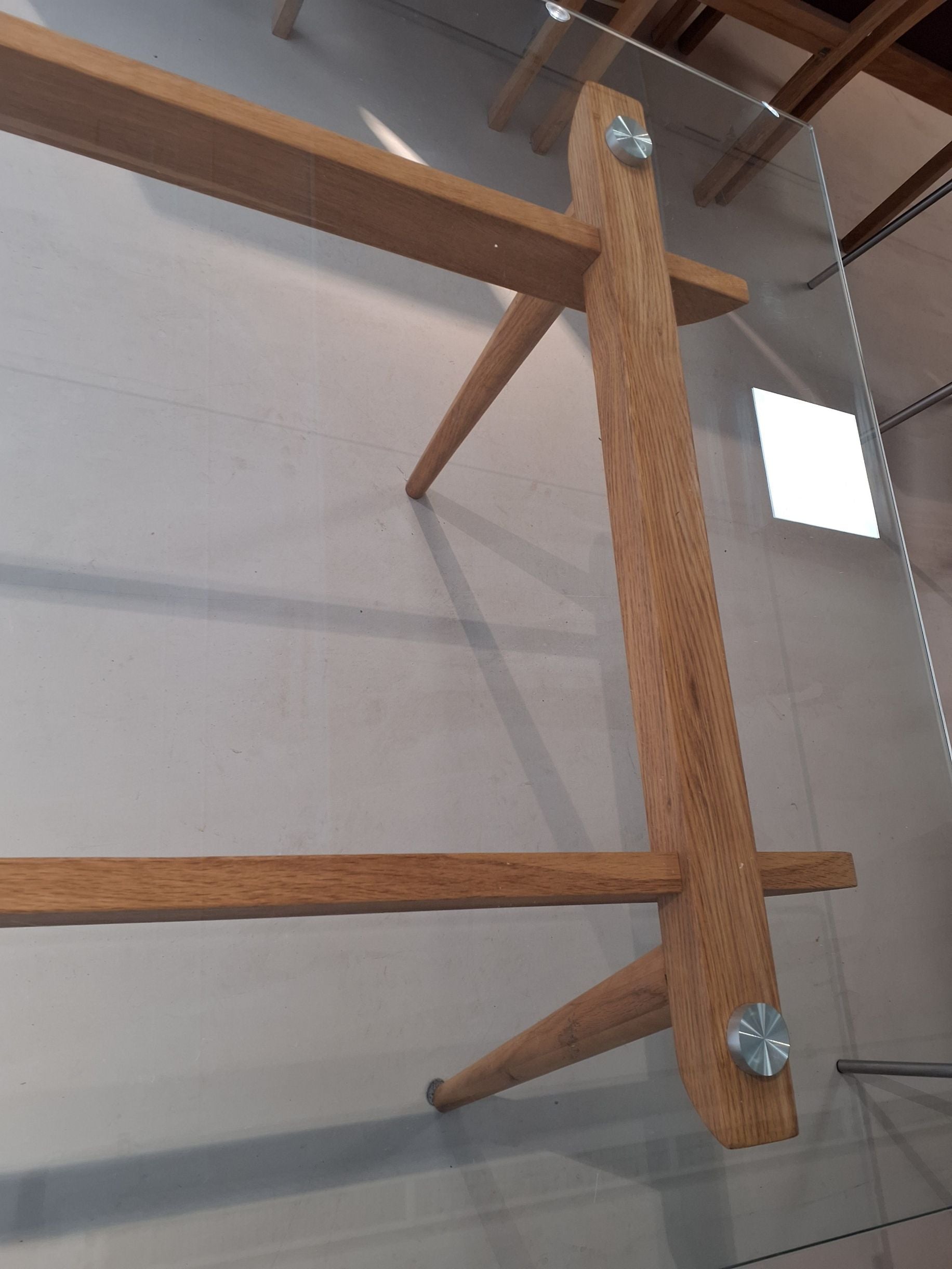 Spisebord med glaspladex̌