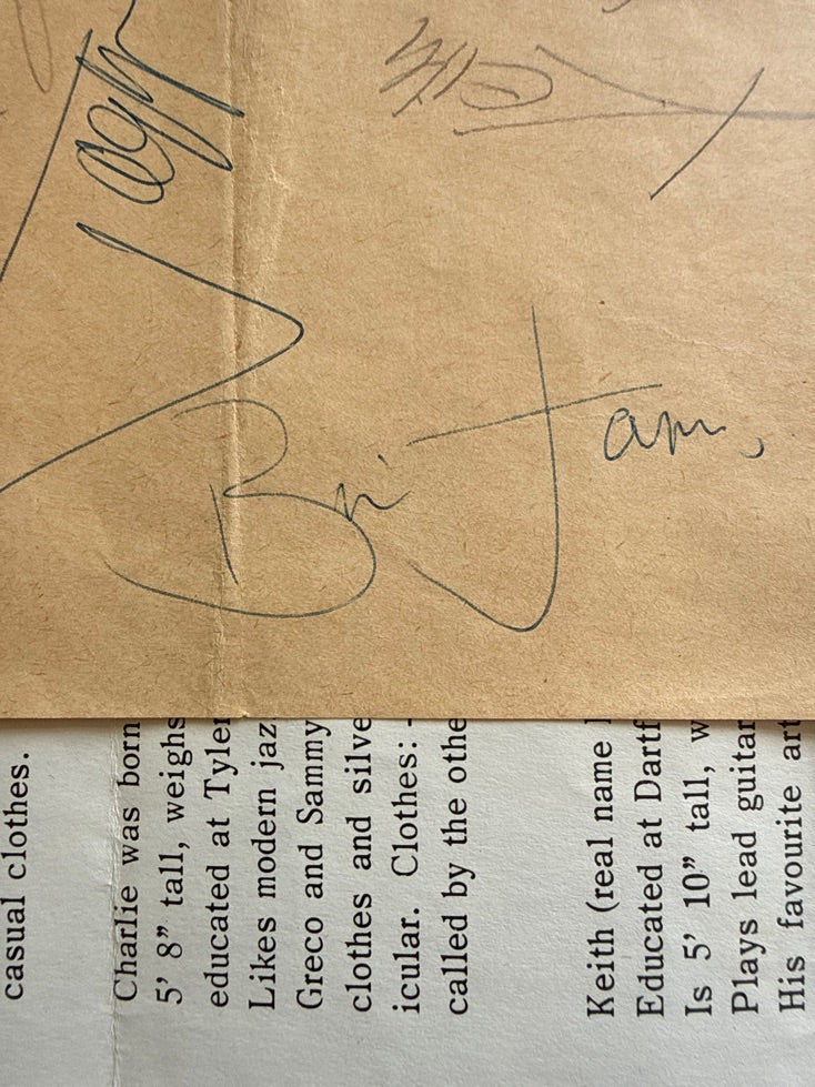 Musik - Roling Stones Autografer