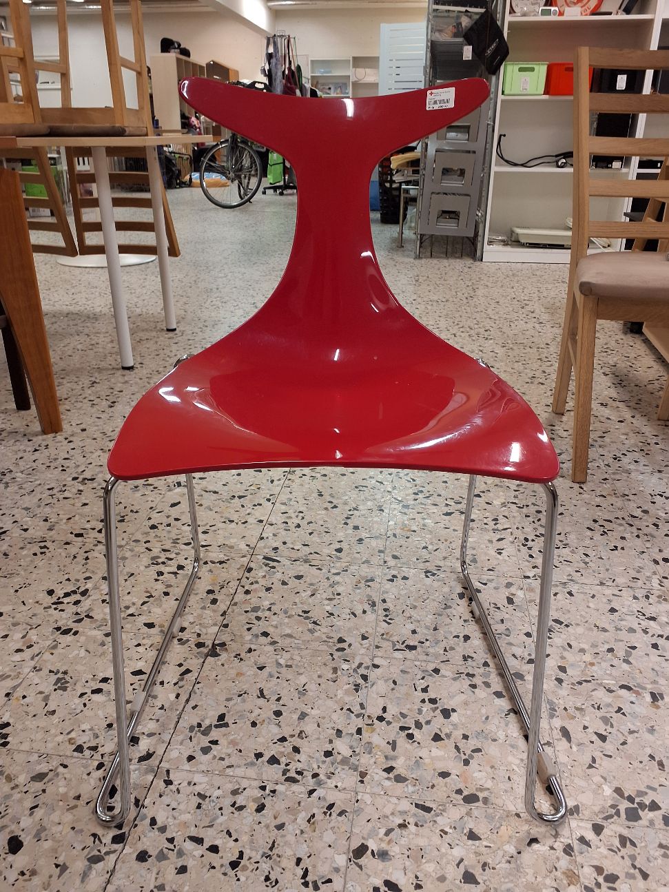 Rød spisestol pris pr stk