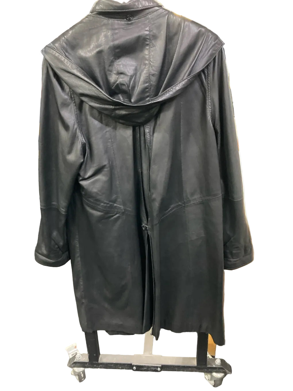 Broch Leather lang jakke