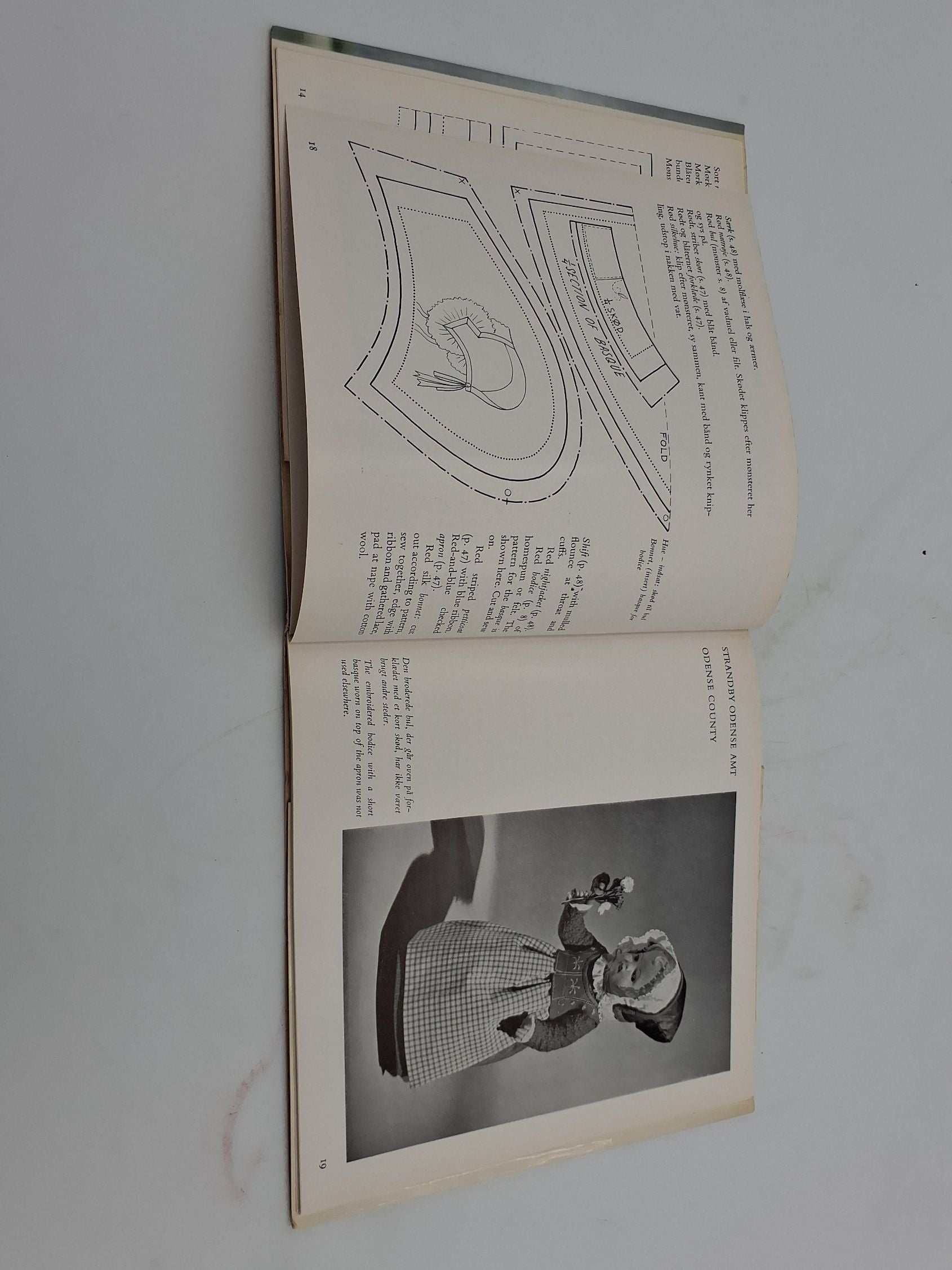 Petersen, Grete: "Dukker i NATIONALDRAGT. Dolls in Danish Dresses", Høst  & Søns Forlag, 1960.