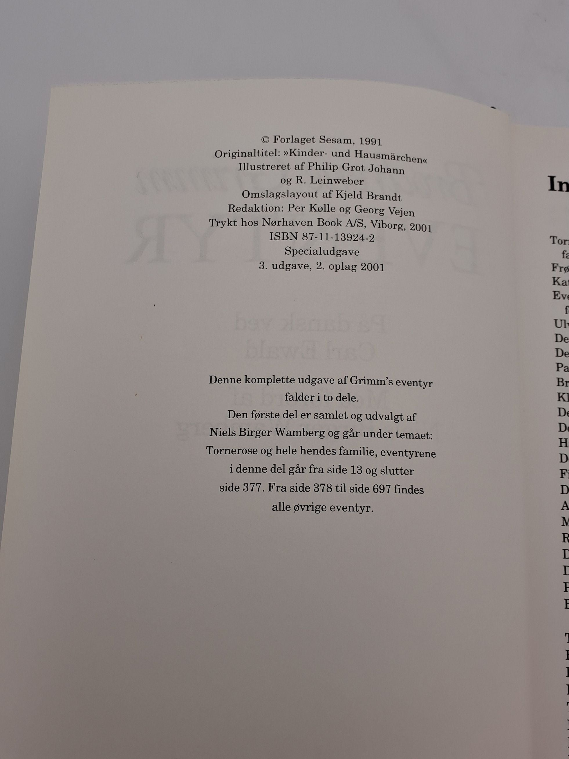 Brødrene Grimm Eventyr, komplet samling