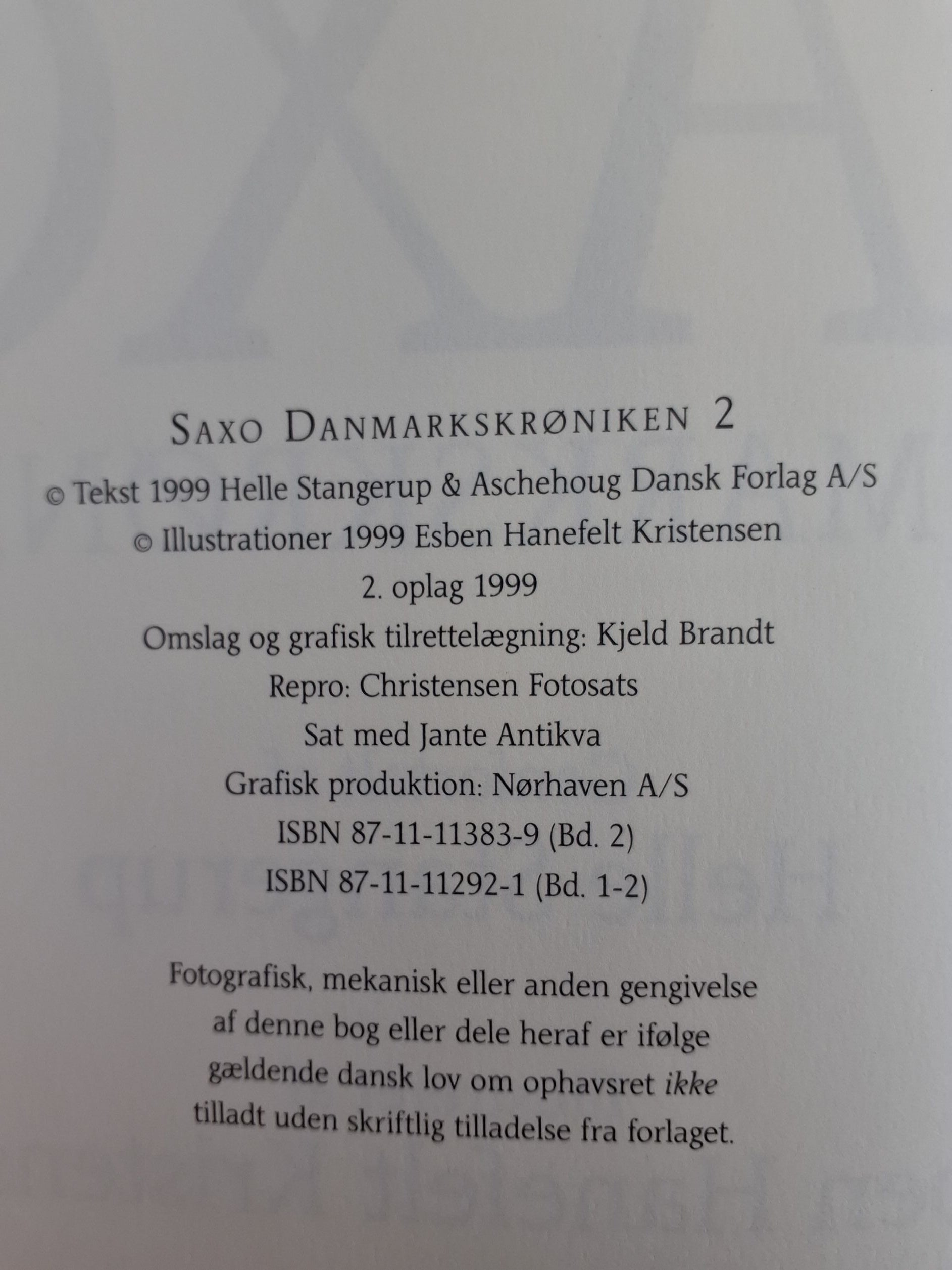 Bøger: Saxo Danmarkskrøniken