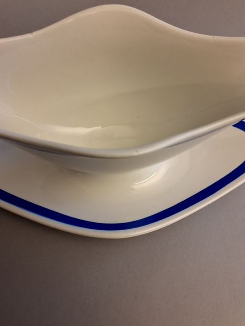 Alumina, oval sovseskål, "Lone "