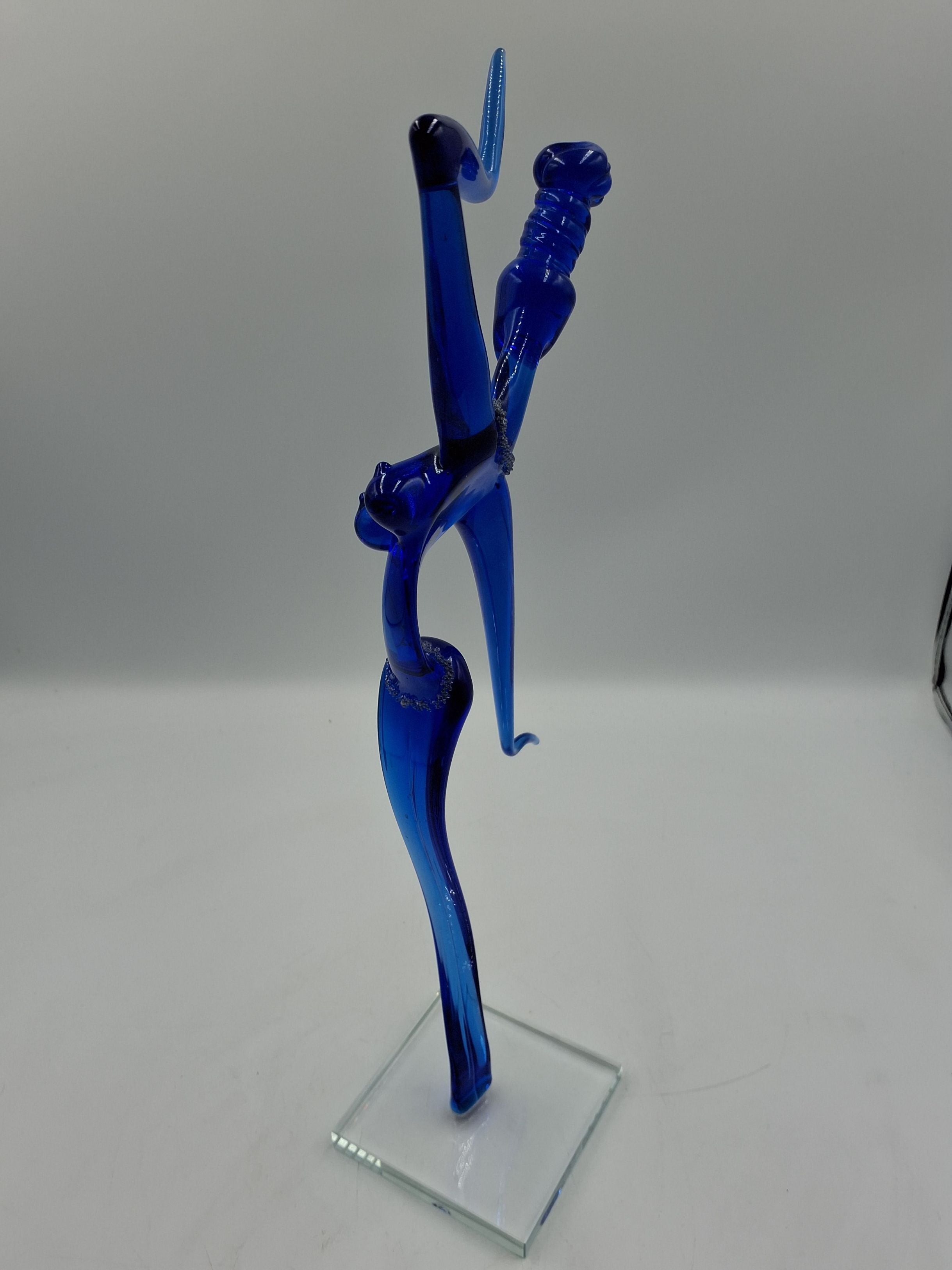 Böhmisk håndlavet glas figur