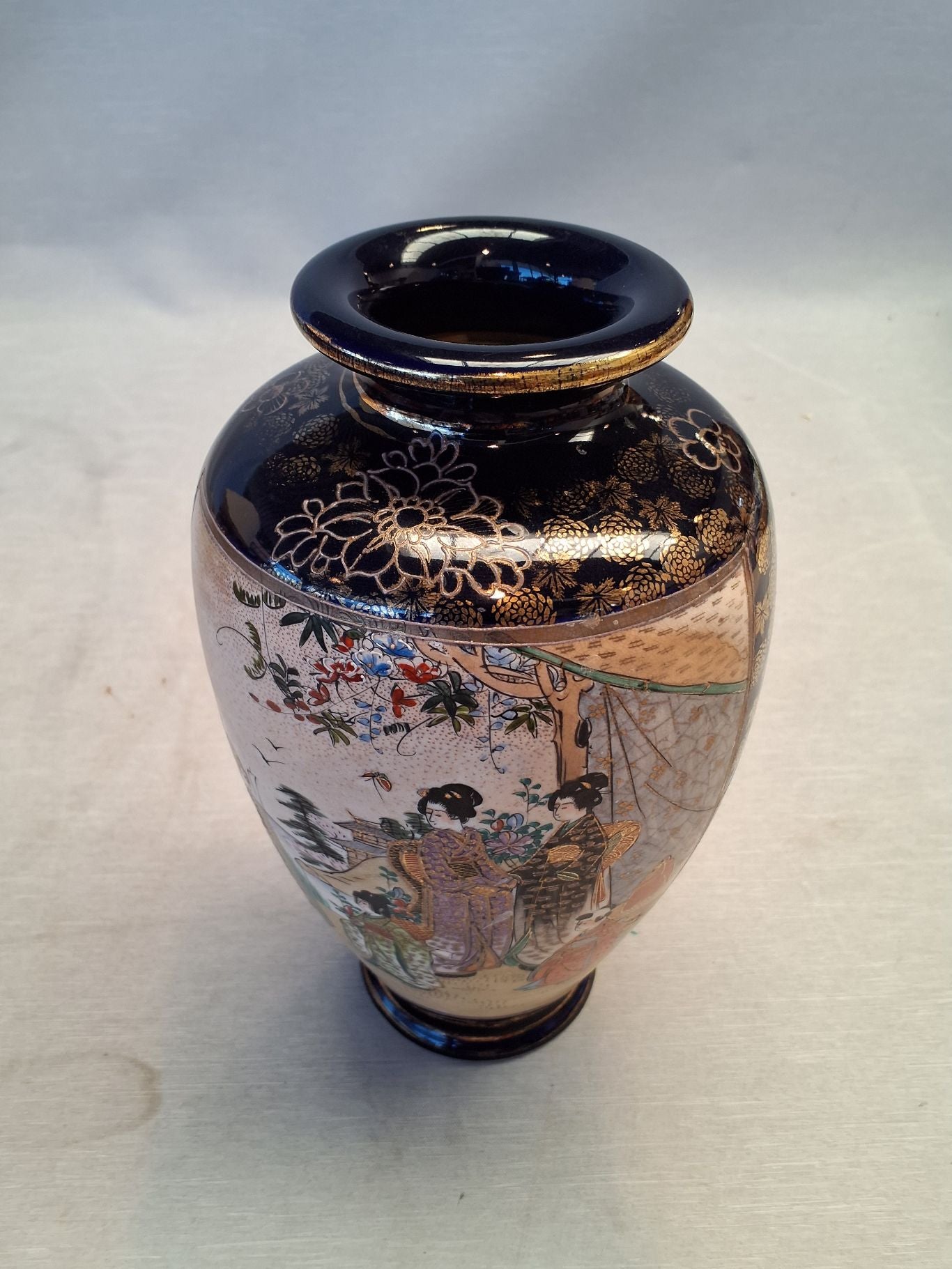 Satsuma Vase -Orginal signatur i bunden