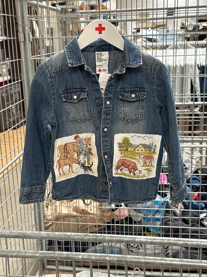 Upcyklet jakke fra H&M