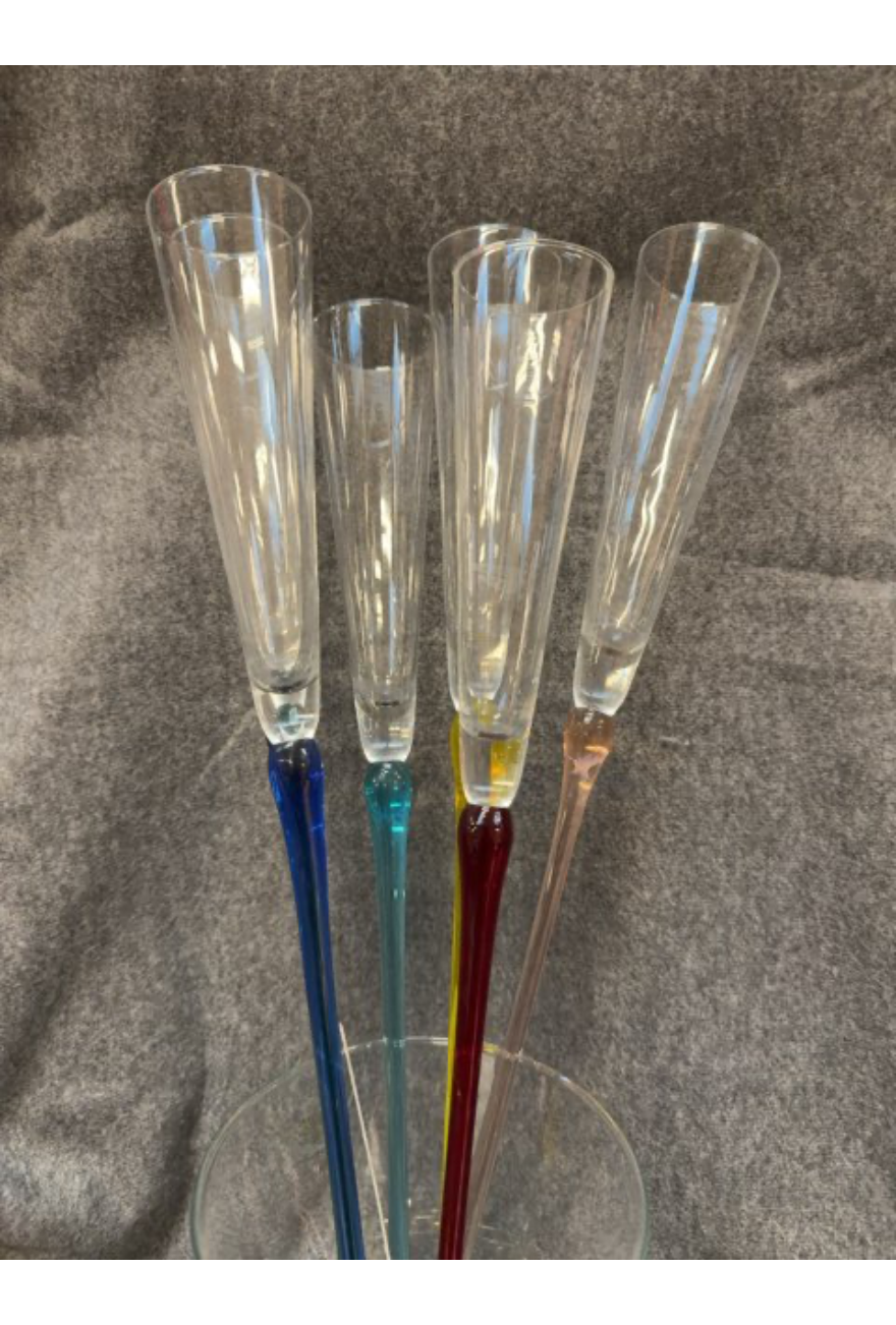 Champagneglas uden fod
