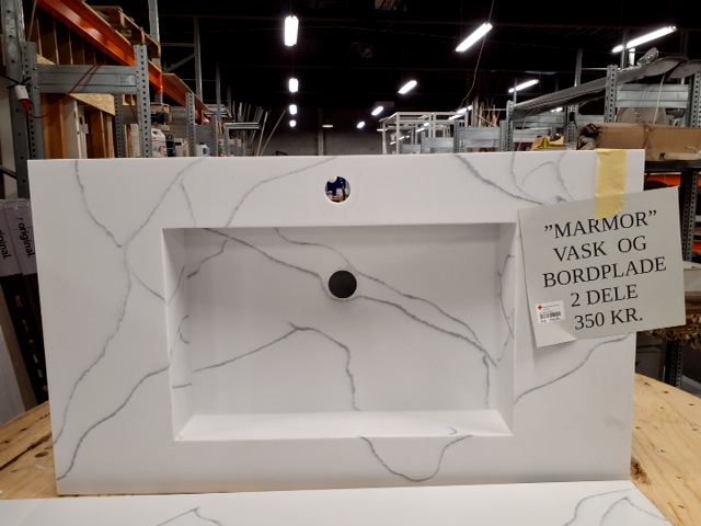 Vask og bordplade