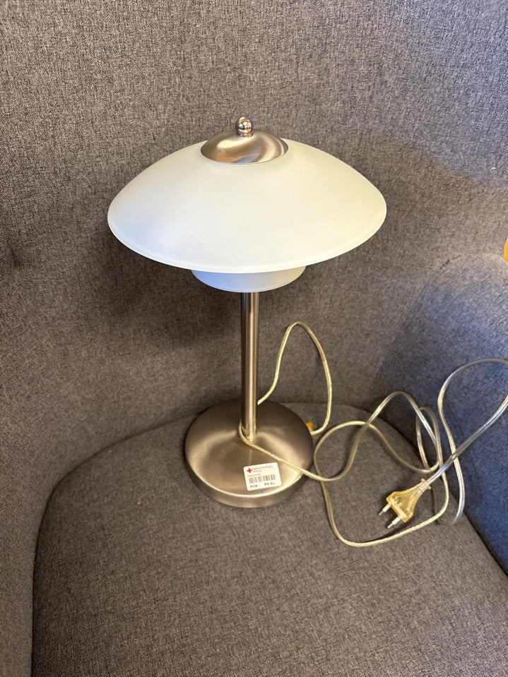 Bord lampe hvid skærm