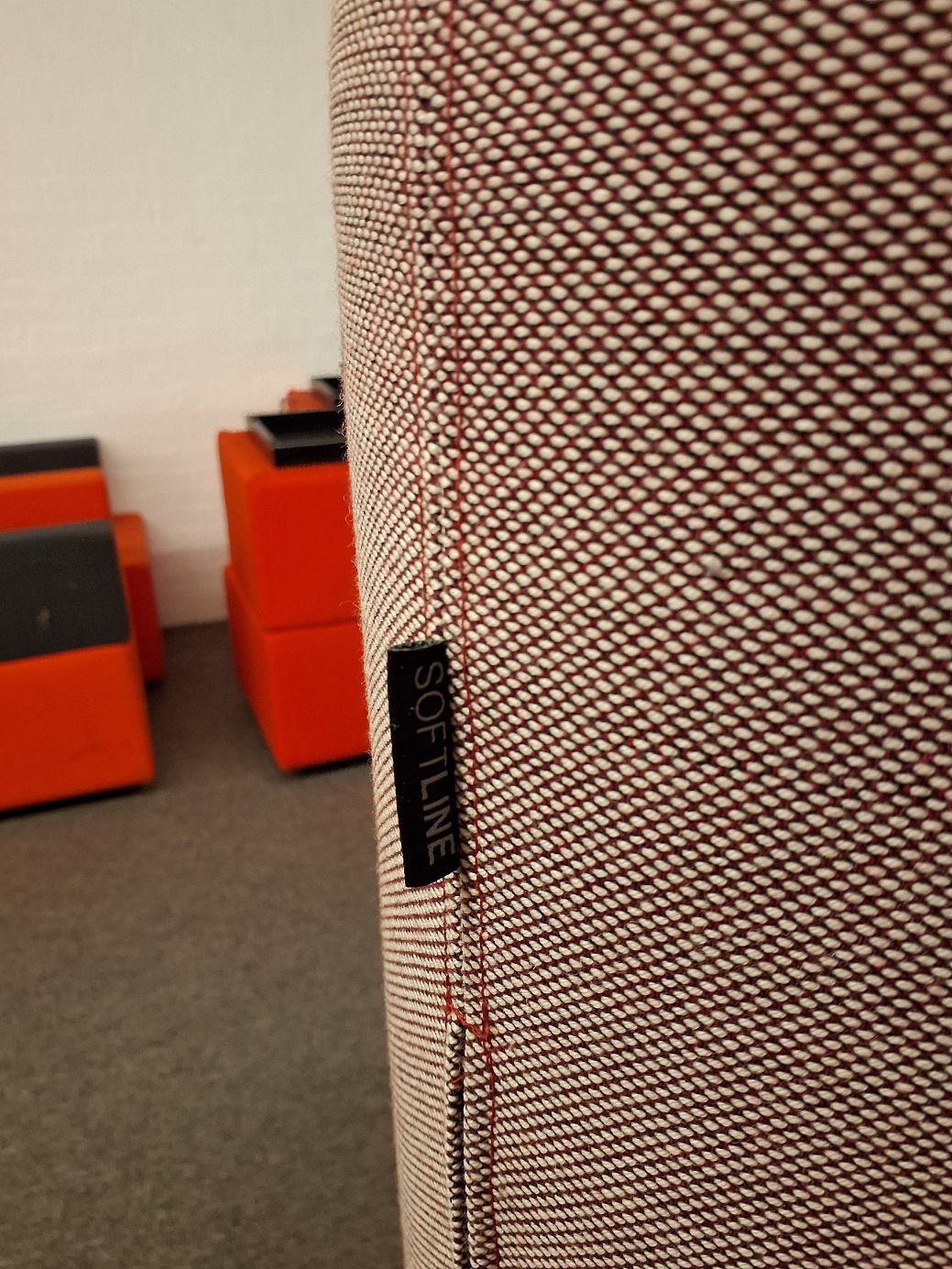 Loungestol Akustikstol Softline Opera orange rød - 6526