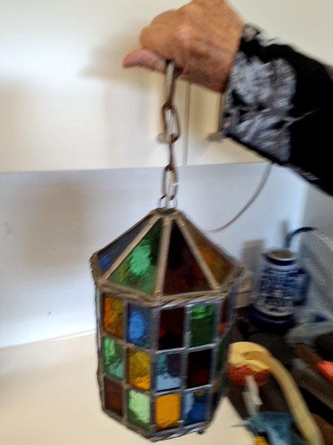 Glasmosaik lampe
