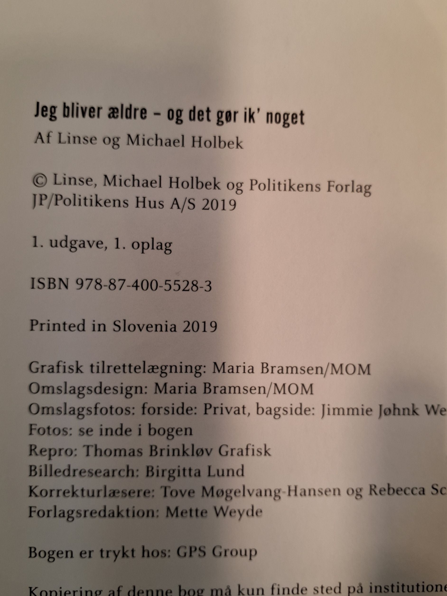 Linse: Jeg bliver ældre