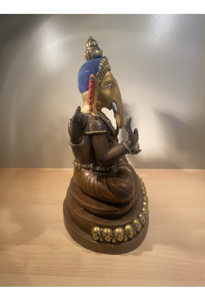Bronzeskulptur af Ganesha