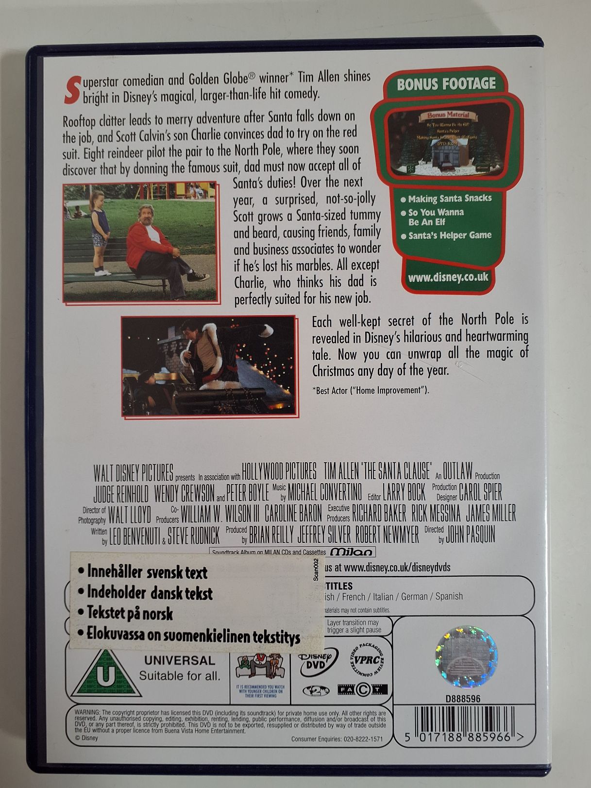 Dvd: The Santa Clause