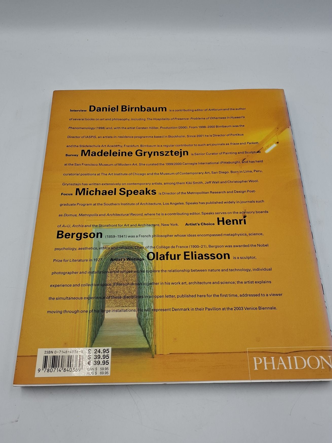 Olauf Eliassons Phaidon