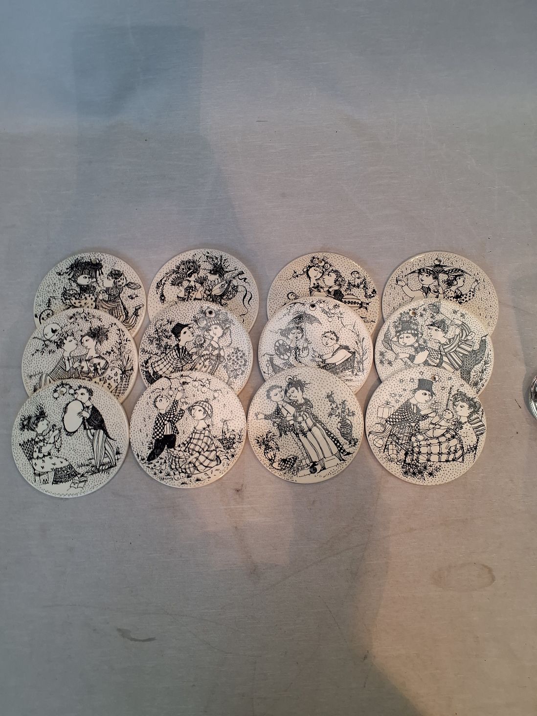 Bjørn Wiinblad Månedes Platter