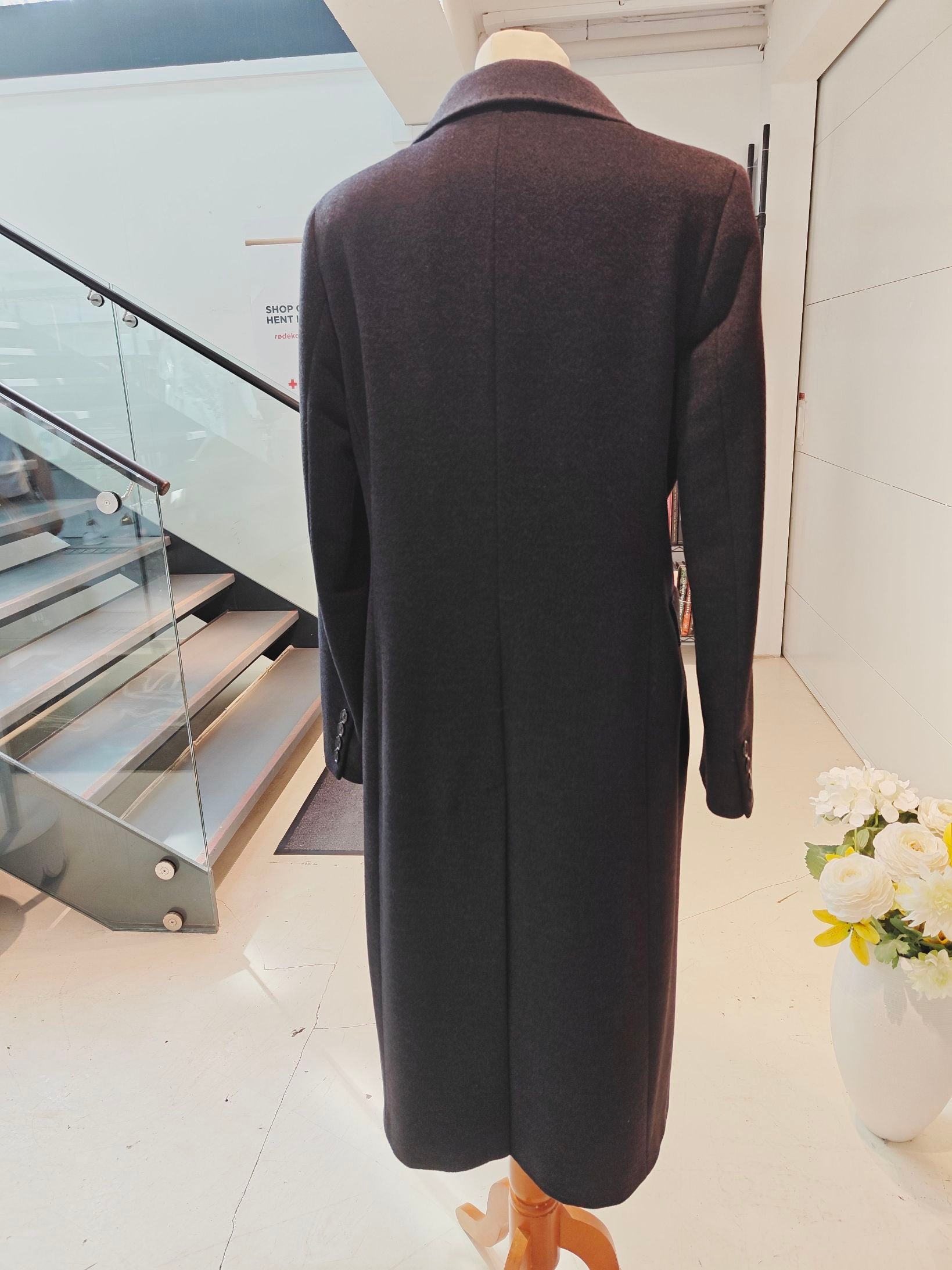 Max Mara Vinterfrakke, sort
