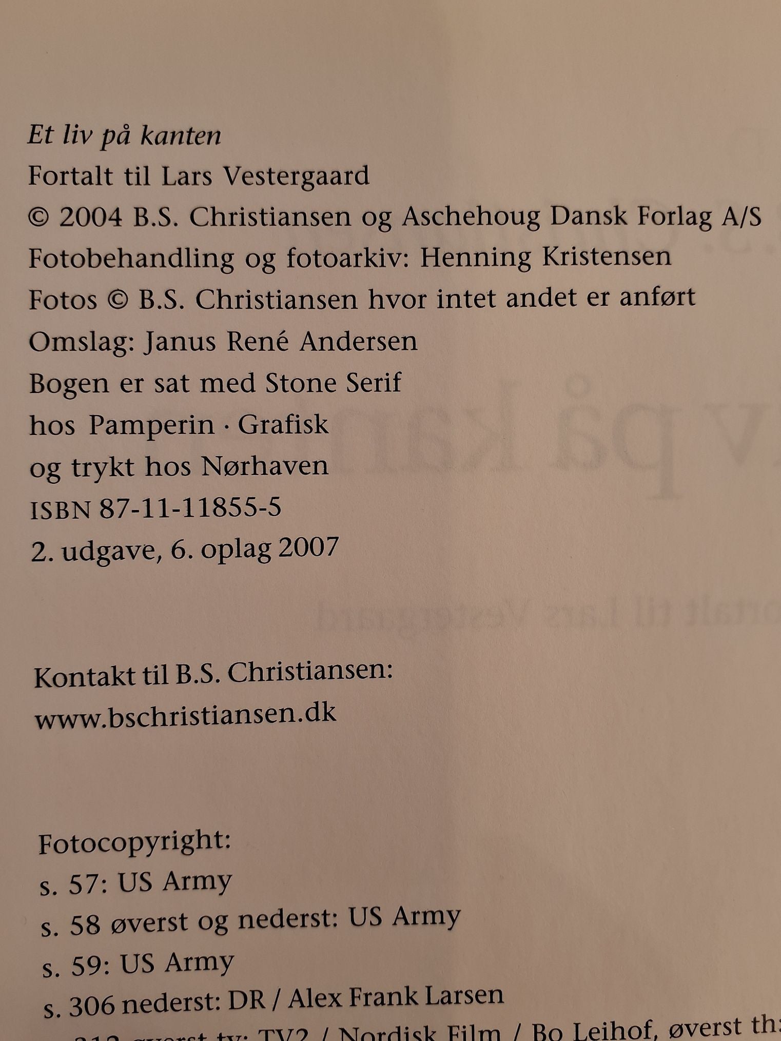 B S Christiansen Et liv på kanten