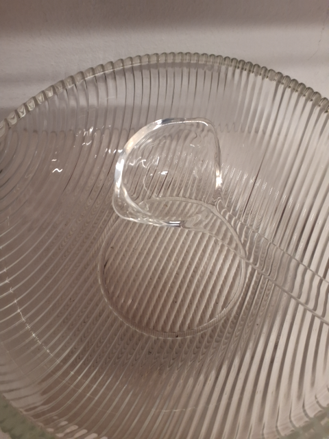 Glasbowle med øseske