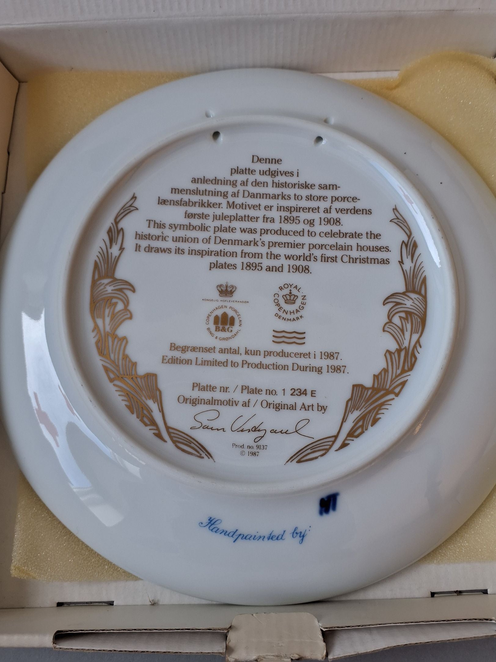 Royal Copenhagen jubilæumsplatte