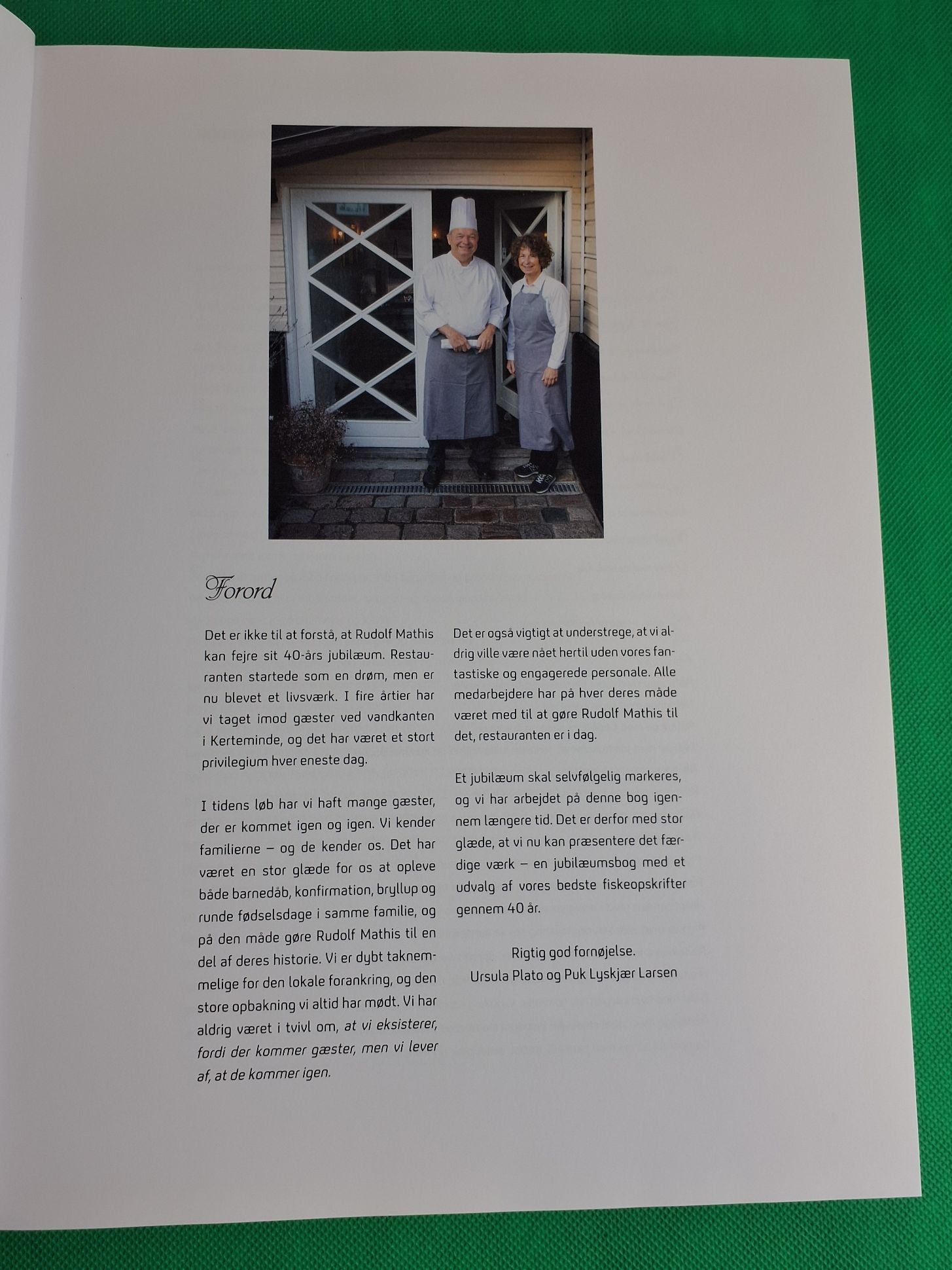 RM Fiskerestaurant Rudolf Mathis 40 år