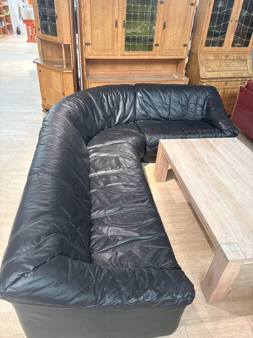 Hjørnesofa i sort