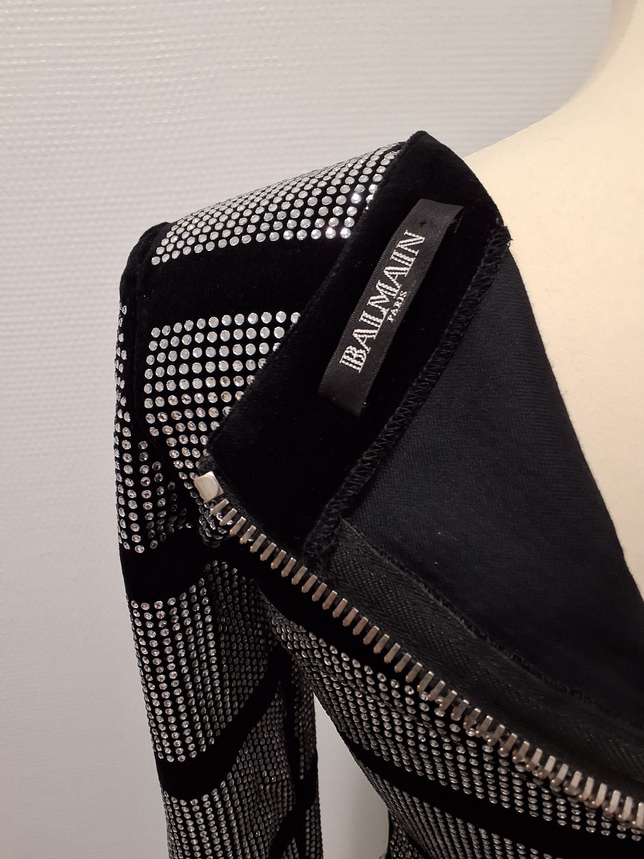 Balmain Kjole med glas sten