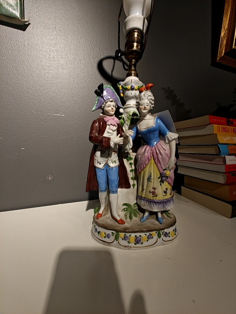 Lampe i rokokostil