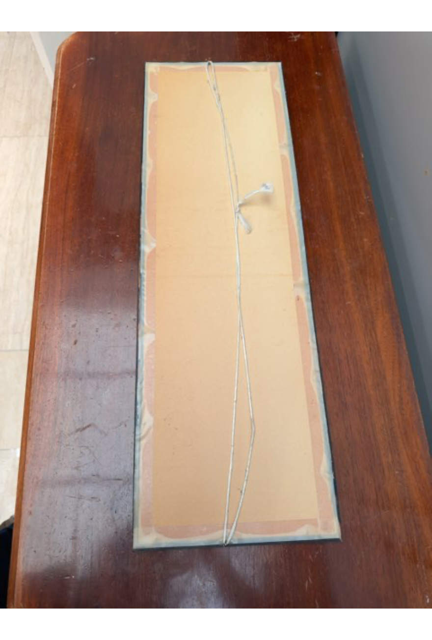 Broderet billede med urter