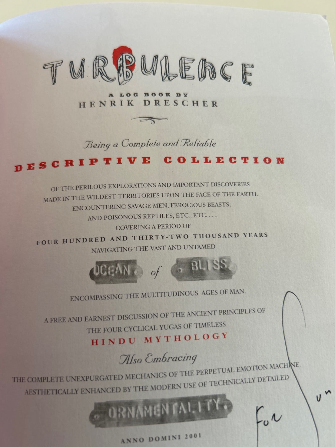 Turbulente: A Log Book
