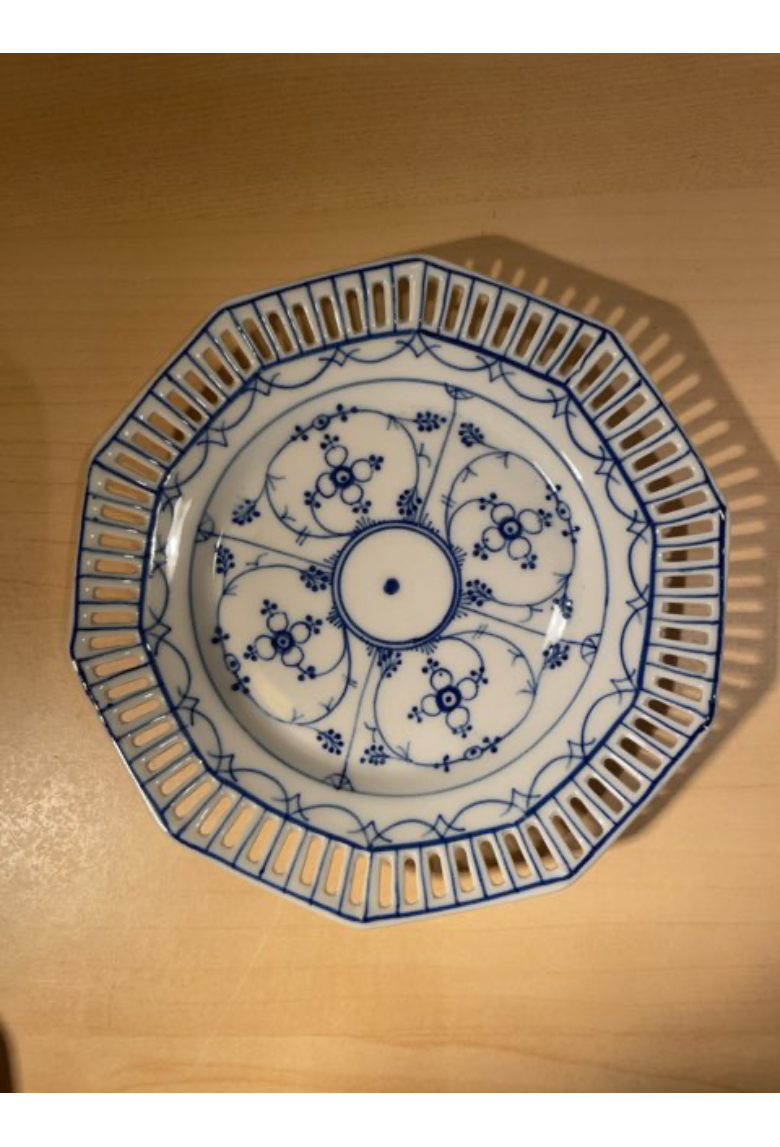 Musselmalet kagetallerken