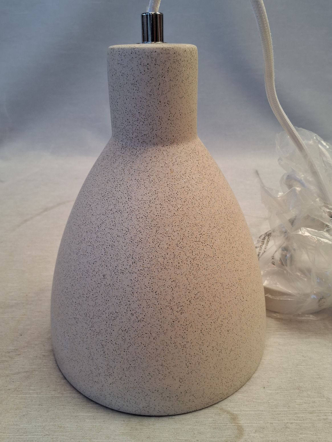 Beton lign Lampe Grå