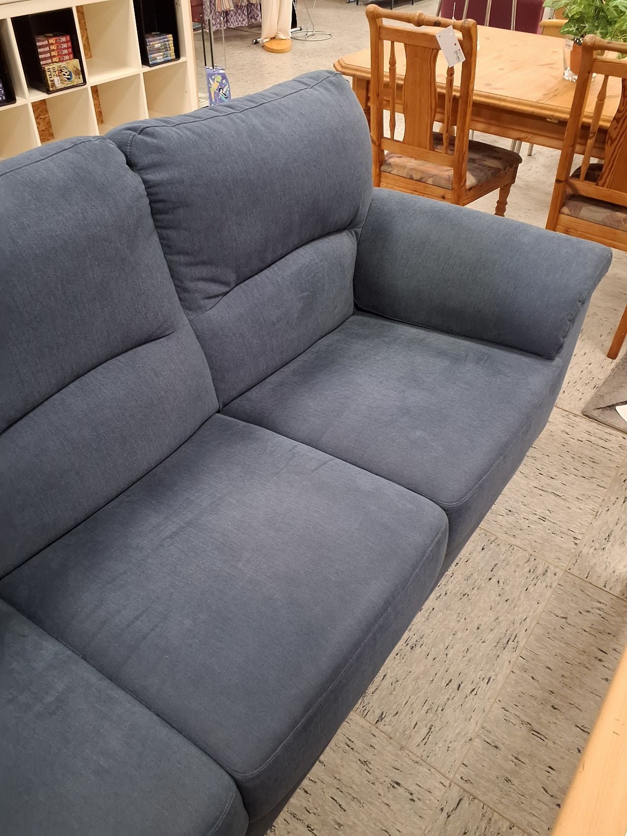 3 ps Blå sofa
