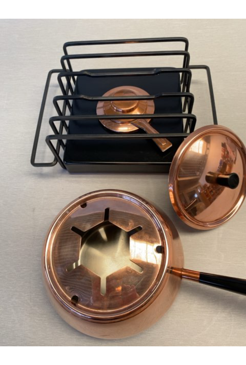 Kobber fondue sæt