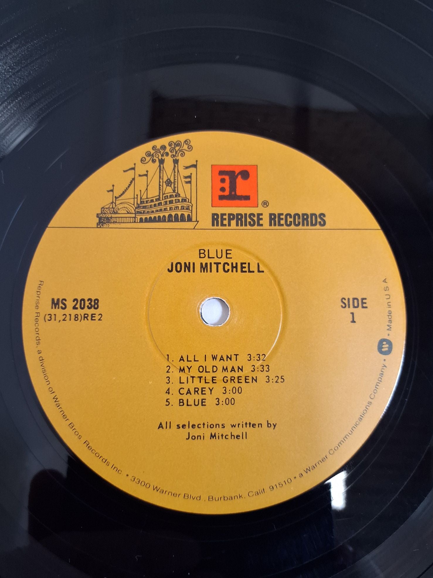 LP. Joni Mitchell: Blue 1976 US