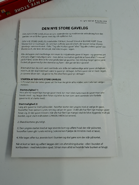 Den nye store gaveleg