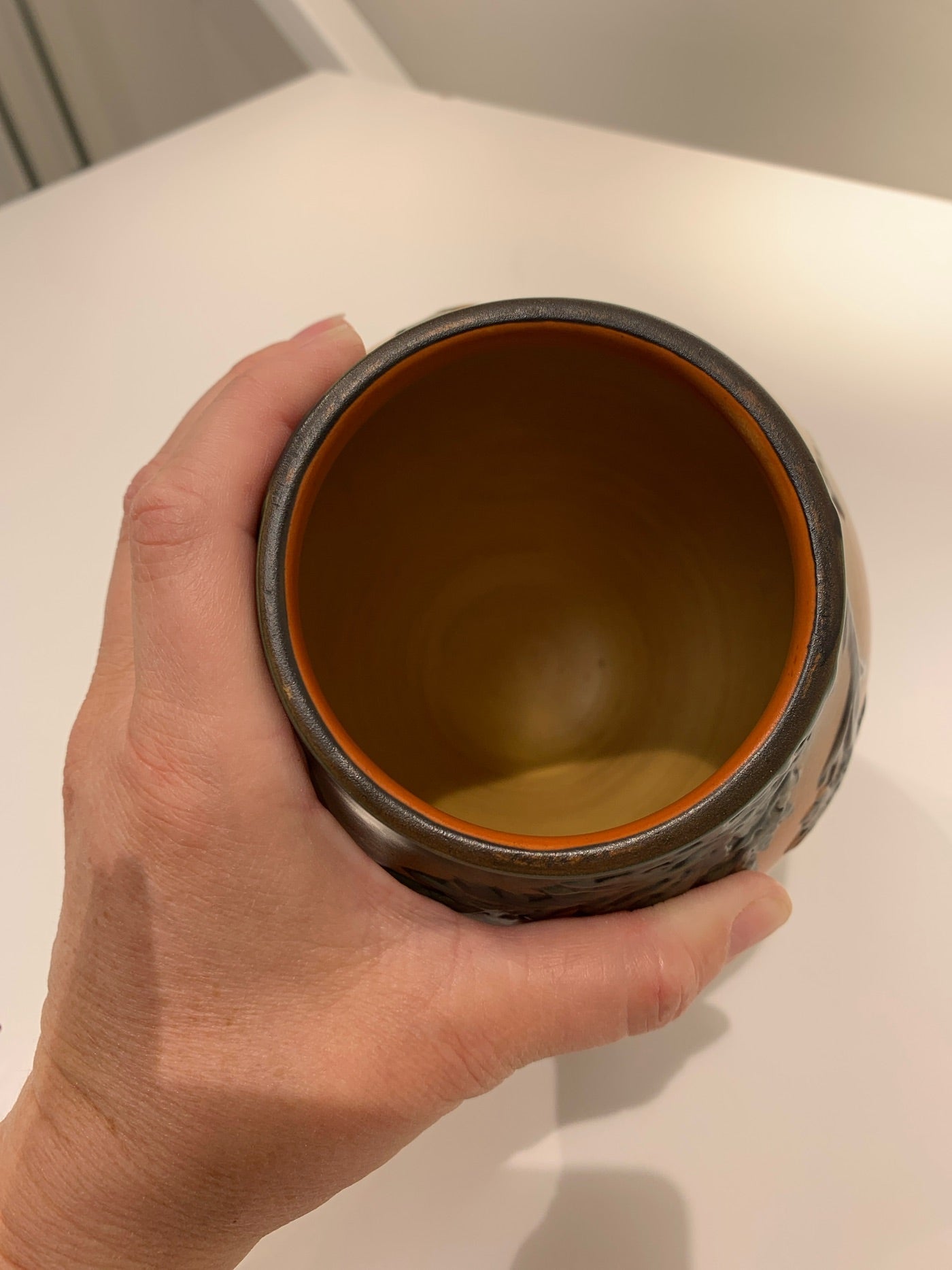 Ibsen vase med fuglemotiv.