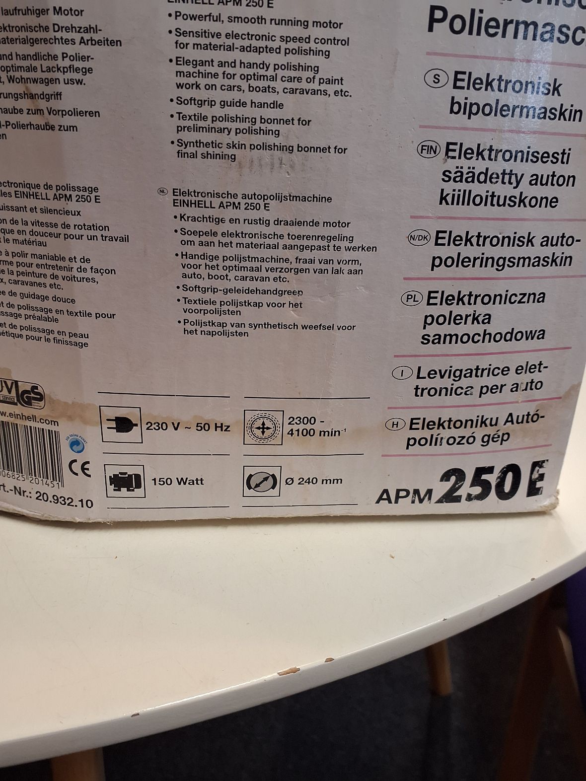 Polermaskine.
