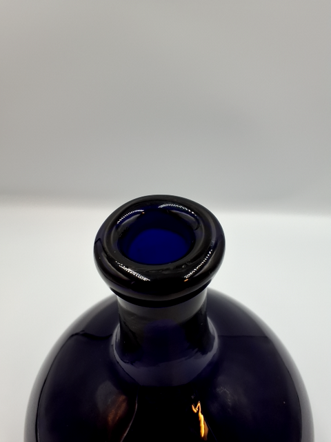 Flot blå karaffel/ vase