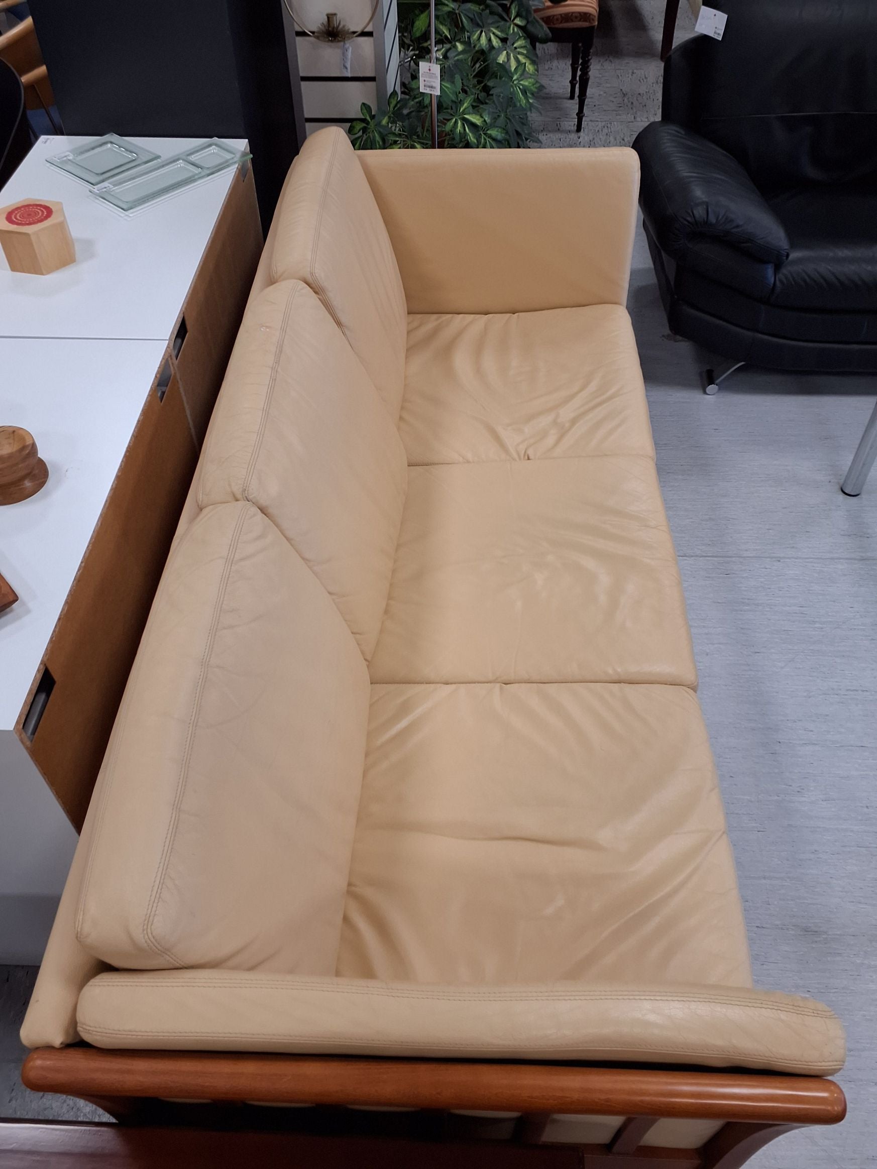 Beige 3 pers sofa