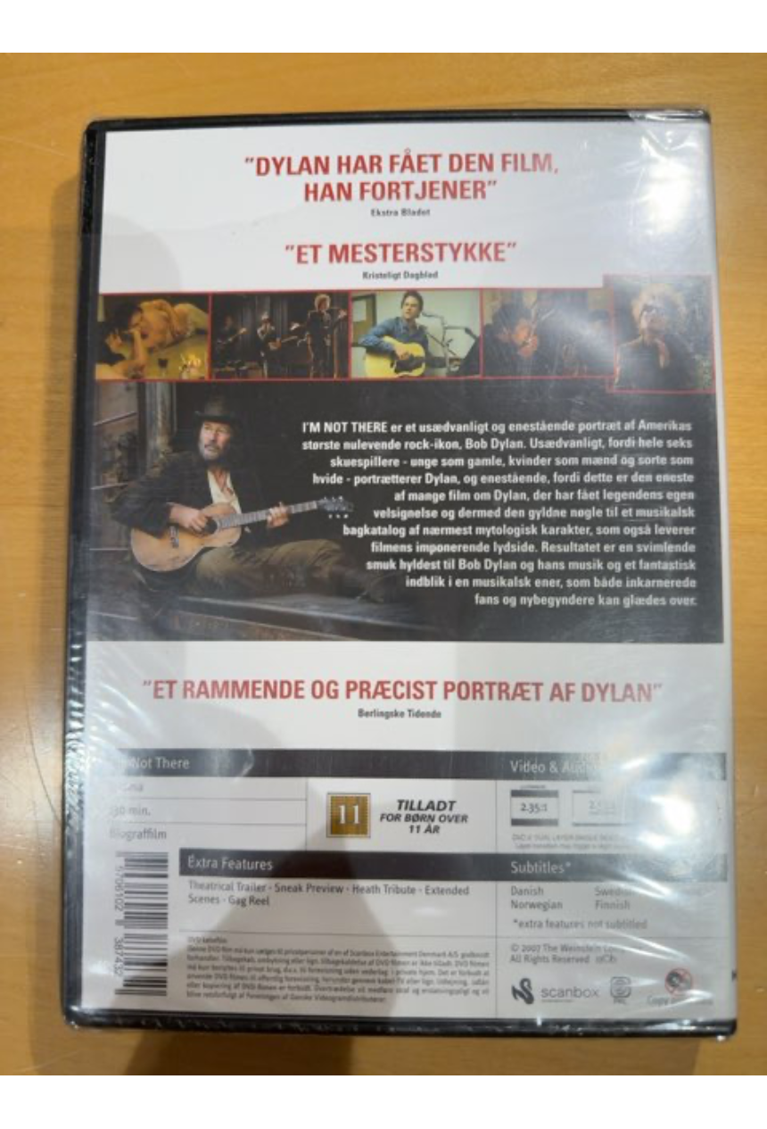DVD - I'm not there, Bob Dylan - Mint udgave!