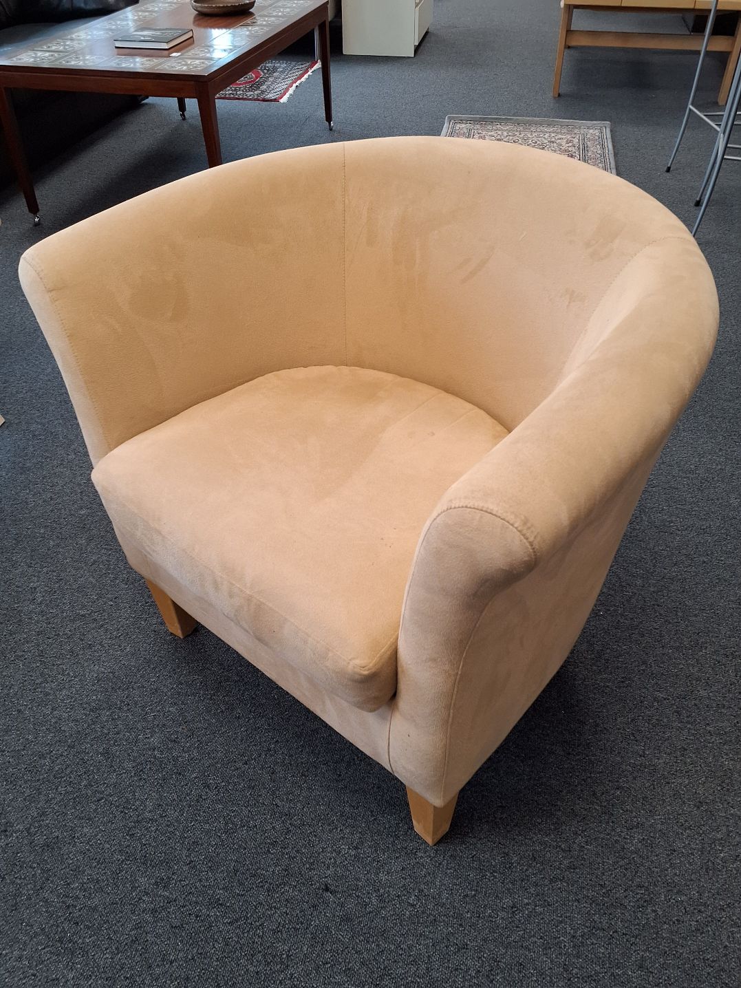 Beige lænestol