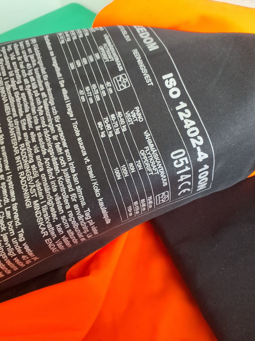Redningsvest Freedom 100N