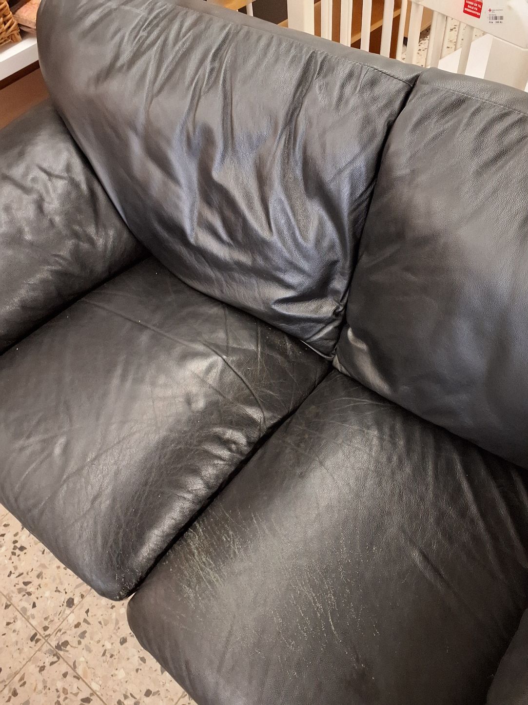 Sofa topersoners i kunstlæder