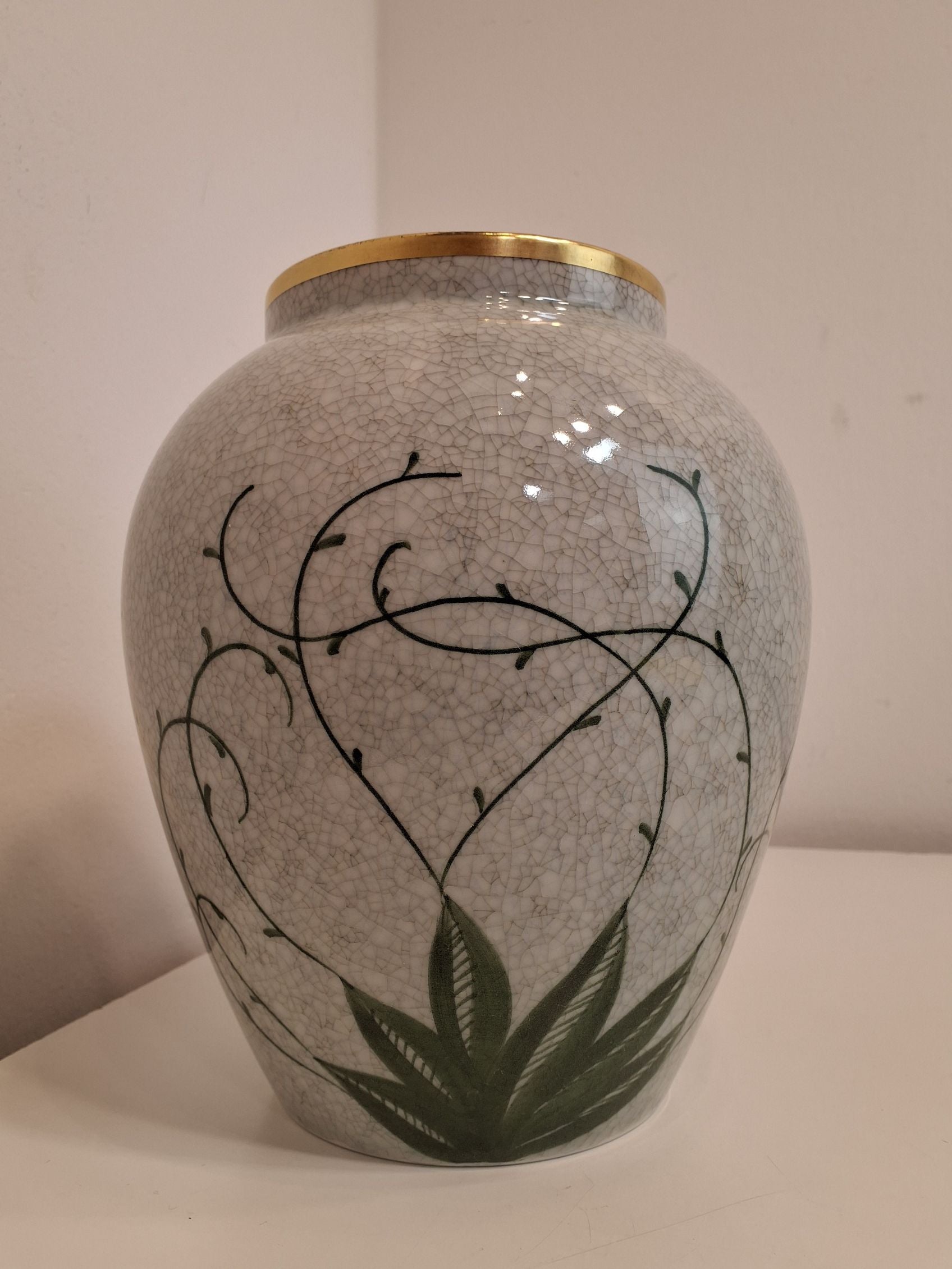 Krakeleret Lyngby vase