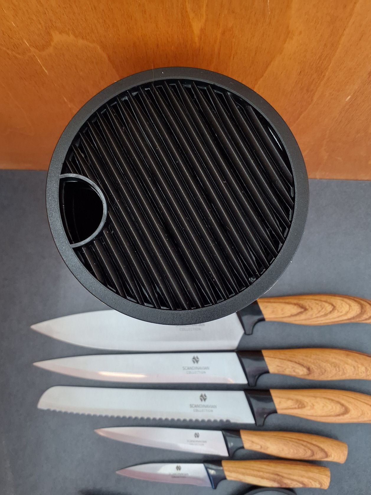 Knivsæt og blok
