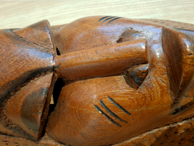 Afrikansk træmaske