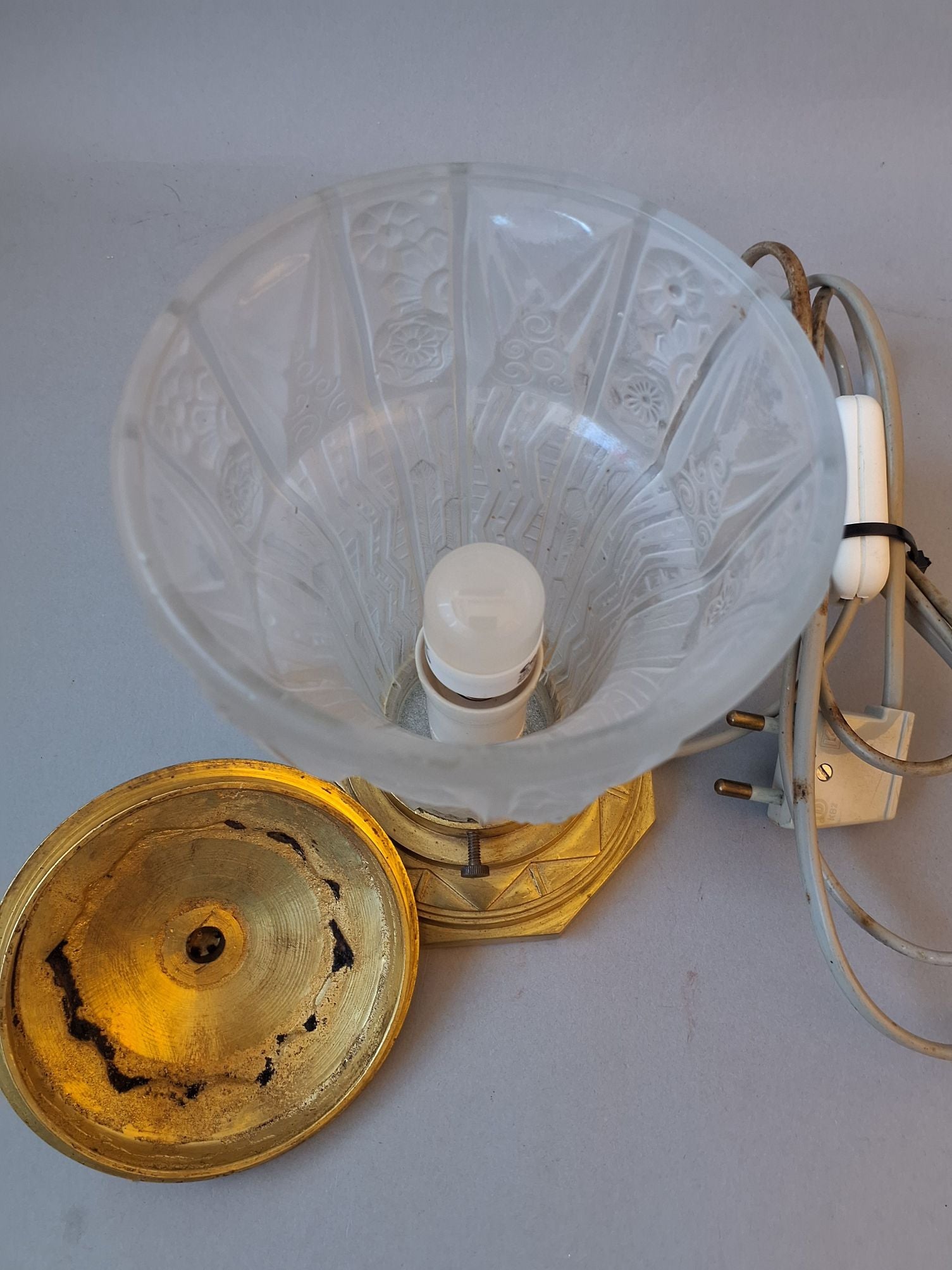 Art Deco Natlampe